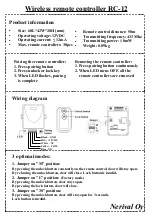 Preview for 2 page of Nerival RC-12 Quick Start Manual