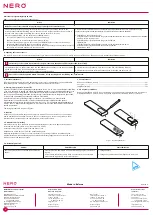 Preview for 2 page of Nero 8101-5 Quick Manual