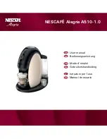 Preview for 1 page of Nescafe alegria A510-1.0 User Manual