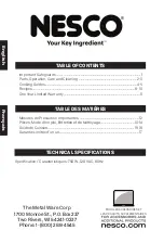 Preview for 2 page of Nesco 4816 Series Care & Use Manual With Recipes