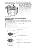 Preview for 4 page of Nesco American Harvest FD-50 Care/Use & Recipe Manual