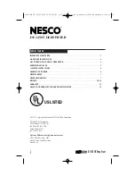 Предварительный просмотр 2 страницы Nesco DF-1250T User Manual