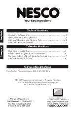 Preview for 2 page of Nesco ES-08 Instruction Manual