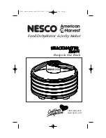 Preview for 1 page of Nesco FD-35 Use And Recipe Manual