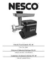 Nesco FG-10 Care/Use Manual preview