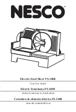 Nesco FS-140 Care/Use Manual preview