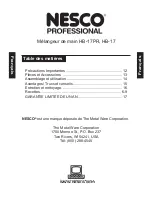 Preview for 13 page of Nesco HB-17 Care/Use Manual