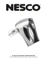 Nesco HM-350 Instruction Manual preview