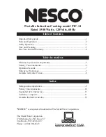 Предварительный просмотр 2 страницы Nesco PIC-14 User Manual