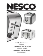 Preview for 1 page of Nesco Stainless Steel Toaster User Manual