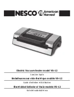 Preview for 1 page of Nesco VS-12 Care/Use Manual