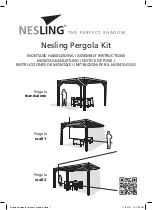 NESLING Nesling Pergola stand-alone Assembly Instructions Manual предпросмотр