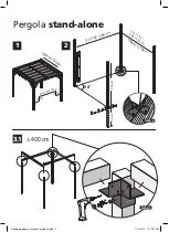 Предварительный просмотр 2 страницы NESLING Nesling Pergola stand-alone Assembly Instructions Manual