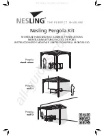 NESLING Pergola Kit Assembly Instructions предпросмотр