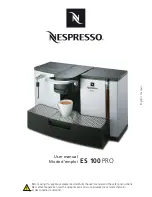 Nespresso ES 100 Pro User Manual предпросмотр