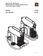 Nespresso Gran Maestria EF 287 Service Manual preview