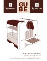 Nespresso Le Cube Instructions Manual preview