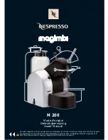 Preview for 1 page of Nespresso magimix M 200 User Manual