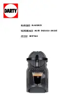 Preview for 1 page of Nespresso Magimix M105 Manual