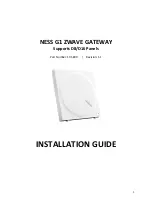 Preview for 1 page of Ness G1 Installation Manual