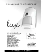 Предварительный просмотр 1 страницы Ness Lux Installation Notes