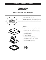 Preview for 1 page of Ness RR2 Installation Notes