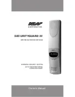 Предварительный просмотр 1 страницы Ness SecurityGuard III Owner'S Manual