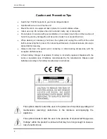 Preview for 3 page of Ness Ultimate Series Setup & User'S Manual