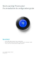 nest Learning thermostat Installation And Configuration Manual preview