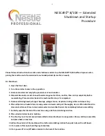 Preview for 1 page of NESTLE NESCAFE Professional 8/100 Quick Start Manual