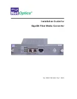 Preview for 1 page of Net Optics CV-LX/GCU Installation Manual