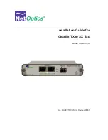 Net Optics GigaBit CVT-GCU/SX Installation Manual preview