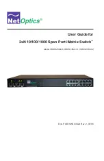 Net Optics ISWCU3S2x16 User Manual preview