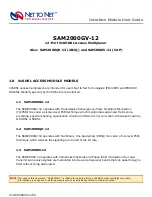 Net to Net Technologies 12-Port VoSHDSL Access Multiplexer SAM2000GV-12 User Manual preview