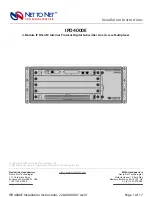 Net to Net Technologies 4-Module IP DSLAM IPD4000E Installation Instructions Manual preview