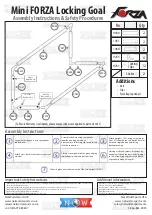 Net World Sports Mini FORZA Locking Goal Assembly Instructions & Safety Procedures предпросмотр