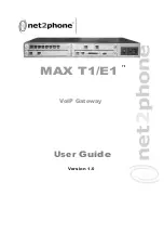 Preview for 1 page of Net2Phone Max E1 User Manual