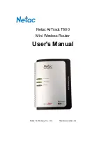 Preview for 1 page of Netac AirTrack T600 User Manual