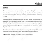 Netac Mustik A150 User Manual предпросмотр