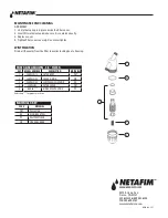 Предварительный просмотр 2 страницы Netafim 25AP46 Series Installation, Operation & Maintenance Instructions