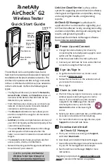 netAlly AirCheck G2 Quick Start Manual preview