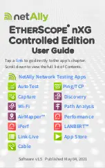 Предварительный просмотр 1 страницы netAlly EtherScope nXG Controlled Edition User Manual