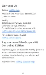 Предварительный просмотр 16 страницы netAlly EtherScope nXG Controlled Edition User Manual