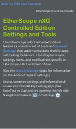 Предварительный просмотр 61 страницы netAlly EtherScope nXG Controlled Edition User Manual