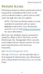 Предварительный просмотр 118 страницы netAlly EtherScope nXG Controlled Edition User Manual