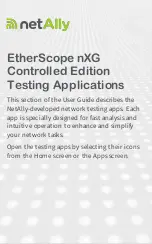 Предварительный просмотр 164 страницы netAlly EtherScope nXG Controlled Edition User Manual