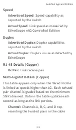 Предварительный просмотр 208 страницы netAlly EtherScope nXG Controlled Edition User Manual