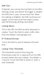 Предварительный просмотр 309 страницы netAlly EtherScope nXG Controlled Edition User Manual