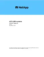 NetApp AFF A250 Manual предпросмотр