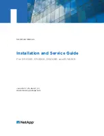 Preview for 1 page of NetApp DS2246 Installation And Service Manual